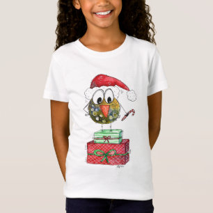 Cute Whimsical Christmas Bird T-Shirt