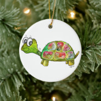 Cute Whimsical Colourful Turtle