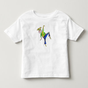 Cute Whimsical Dancing Cow Toddler T-Shirt