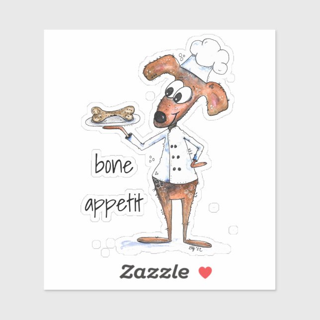 Cute Whimsical Dog Chef (Sheet)