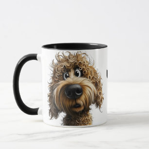 Cute whimsical dog mug