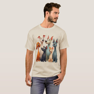 Cute Whimsical dogs T-Shirt