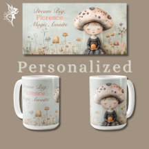 Cute Whimsical Dreamy Mushroom Fairy Personalised