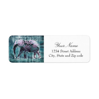 Cute Whimsical Elephant on Wood Design