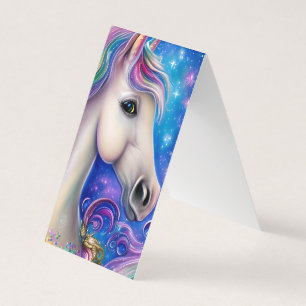 Cute Whimsical Fairytale Unicorn Horse Business Card