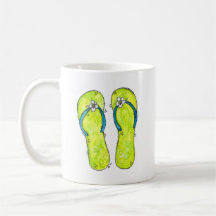Cute Whimsical Flip Flops Coffee Mug