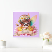 Cute Whimsical Floral Sweet Dreams Sleeping Fairy