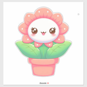 Cute, whimsical flower in pot