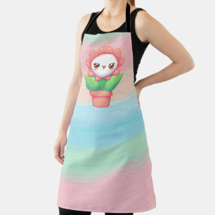 Cute, whimsical flower in pot apron
