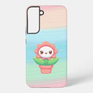 Cute, whimsical flower in pot samsung galaxy case