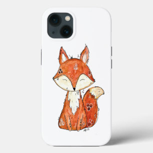 Cute Whimsical Fox iPhone 13 Case