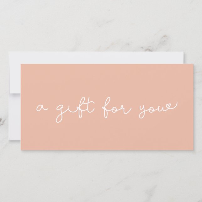 Cute whimsical gift certificate (Front)
