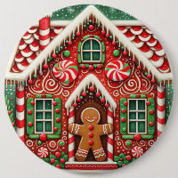 Cute, whimsical gingerbread man & house