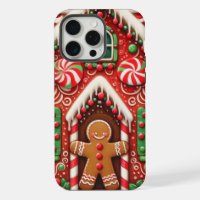 Cute, whimsical gingerbread man & house