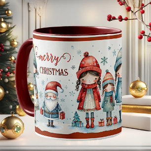 Cute Whimsical Girly Christmas Coffee Mug