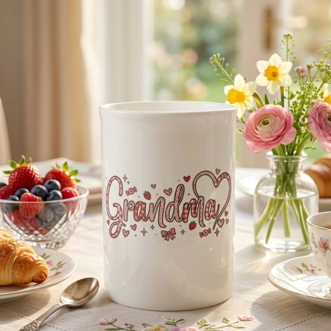 Cute, whimsical Grandma Bone China Speciality Mug (Creator Uploaded)