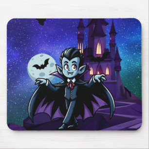 Cute, whimsical Halloween vampire Mouse Mat