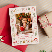 Cute Whimsical Hand-Drawn Christmas Icons