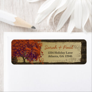 Cute Whimsical Heart Leafed Dark Coral Tree