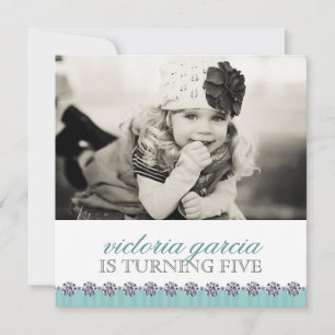 Cute Whimsical Kids Party Invitation