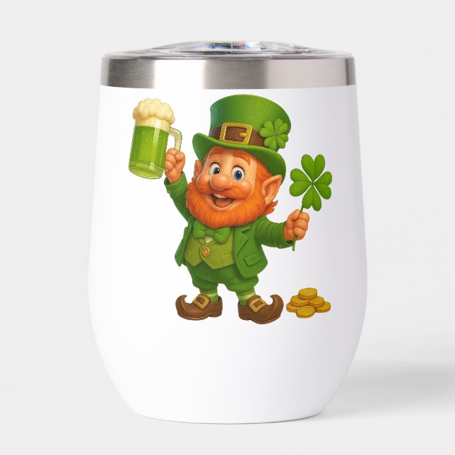 Cute/whimsical leprechaun Saint Patrick's Day  (Front)