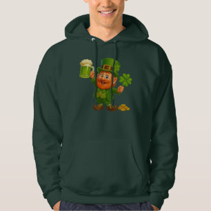 Cute/whimsical leprechaun Saint Patrick's Day Hoodie