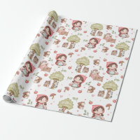 Cute Whimsical Little Red Riding Hood Storybook