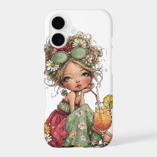 CUTE WHIMSICAL LITTLE SUMMER THEMED GIRL
