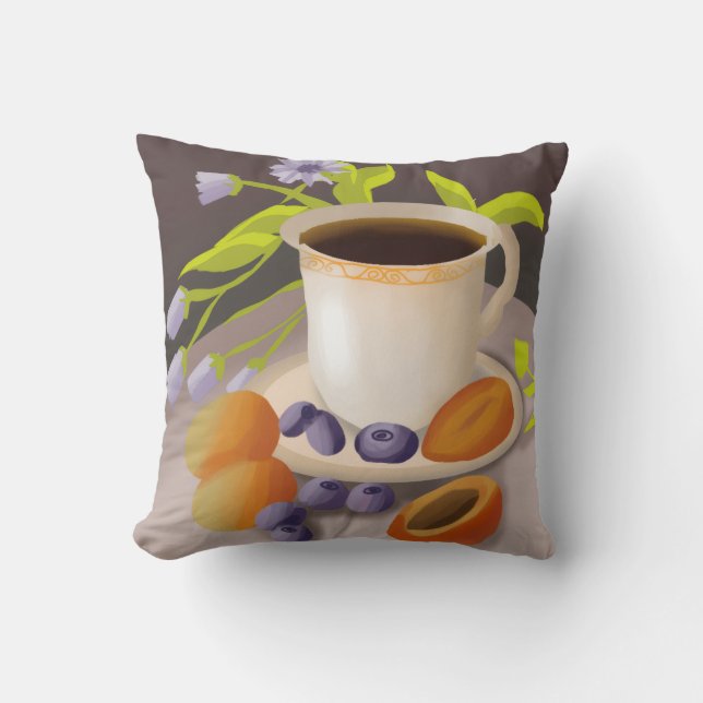Cute Whimsical Pillow | Artistic Decorative Cushio (Front)