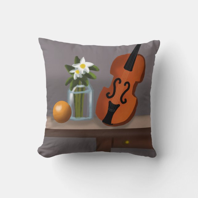 Cute Whimsical Pillow | Artistic Decorative Cushio (Front)