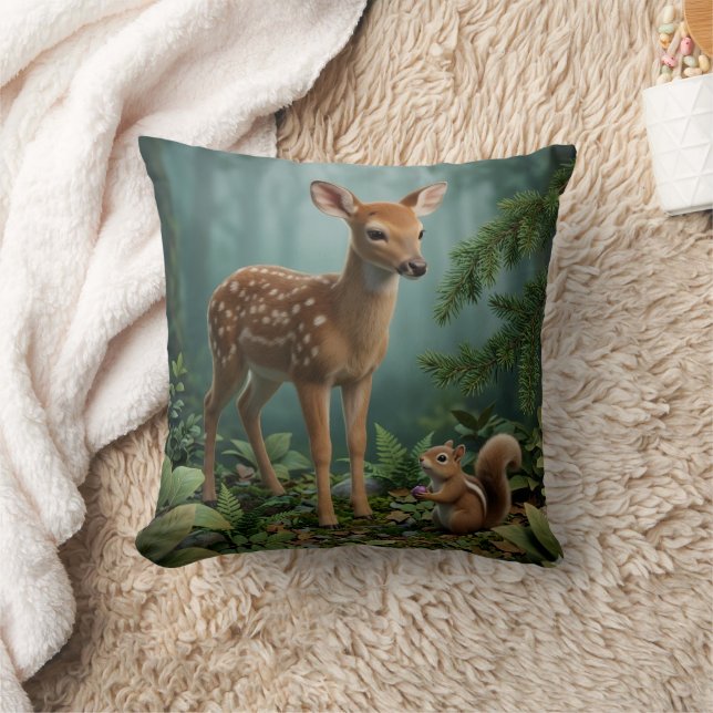 Cute Whimsical Pillow | Artistic Decorative Cushio (Blanket)