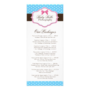 Cute Whimsical Polk a Dot Rack Card