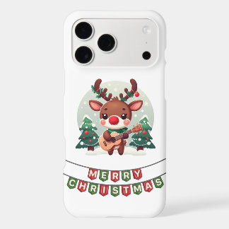 Cute Whimsical Reindeer with guitar