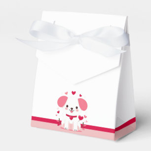 Cute whimsical Valentine's dog Favor Box