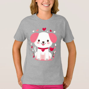Cute whimsical valentine's puppy T-Shirt