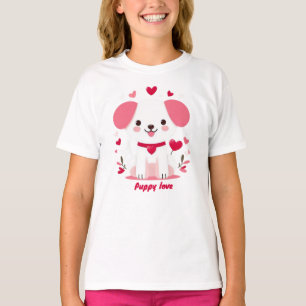 Cute whimsical valentine's puppy T-Shirt