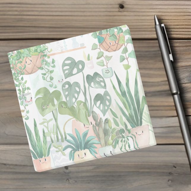 Cute Whimsical Watercolor Botanical Houseplant Post-it Notes (Creator Uploaded)