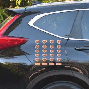 Cute Whimsical Watercolor Steampunk Hearts