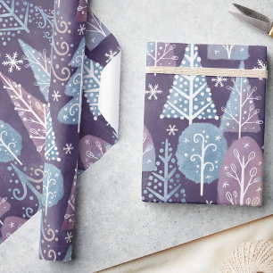 Cute Whimsical Winter Forest, Christmas Wrapping Paper