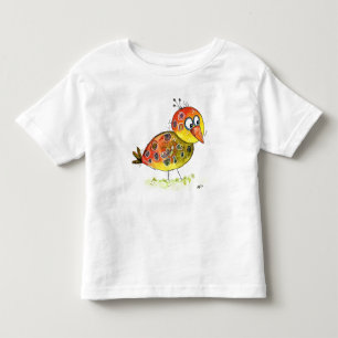 Cute Whimsical Yellow Bird T-Shirt