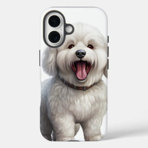 CUTE WHITE BICHON FRISE PUPPY DOG iPhone 16 CASE