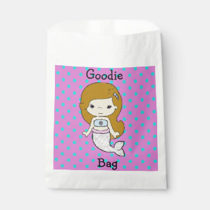 Cute White, Blue  & Purple  Mermaid Goodie Bag
