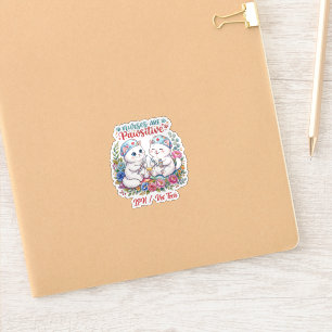 Cute White Cat Nurse Watercolor Personalized