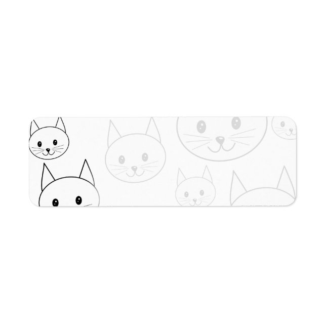 Cute White Cats Pattern. (Front)