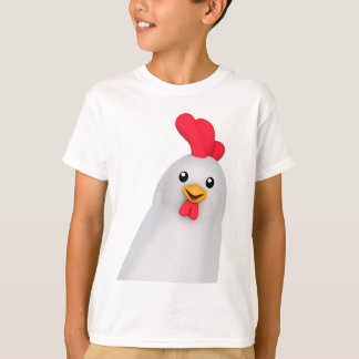 Cute White Chicken / Rooster T-Shirt