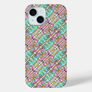Cute white colourful flowers Case-Mate iPhone cas 15 Case