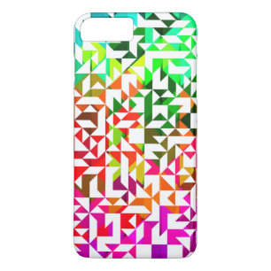 Cute white colourful geometric patterns iPhone 8 plus/7 plus case