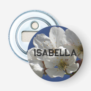 Cute White Flowers Bottle Opener
