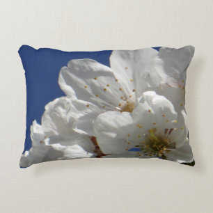 Cute White Flowers Throw Pillow
