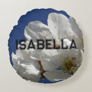 Cute White Flowers Throw Pillow